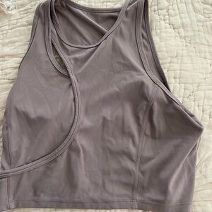 Lululemon cutoff tank with keyhole cutout